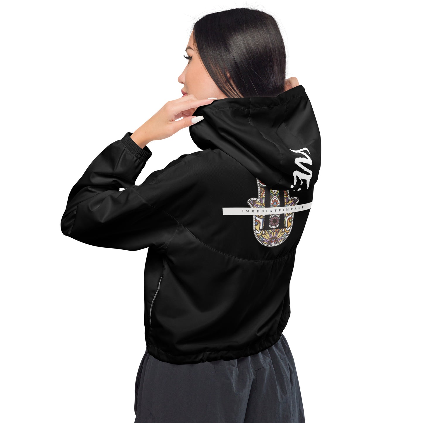 We:Are cropped windbreaker