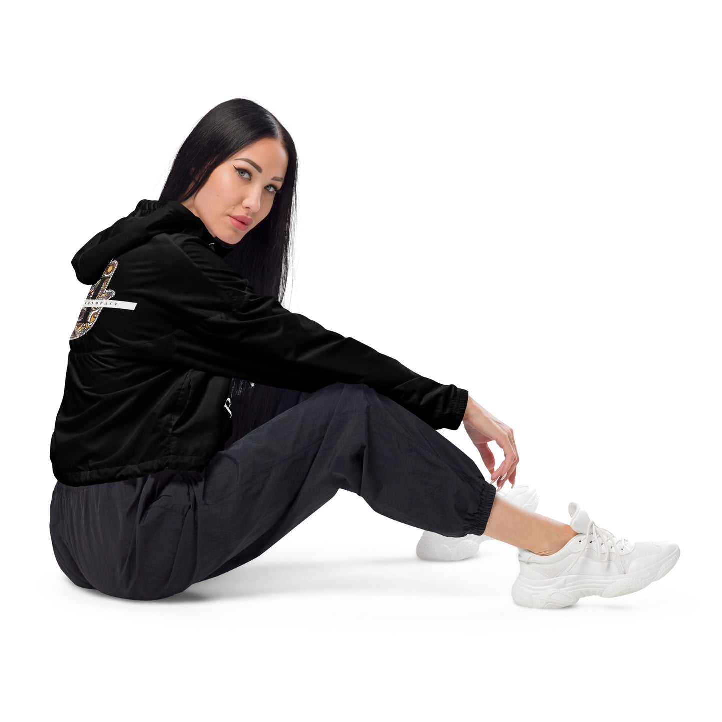 We:Are cropped windbreaker